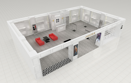 品牌店面设计形象效果图