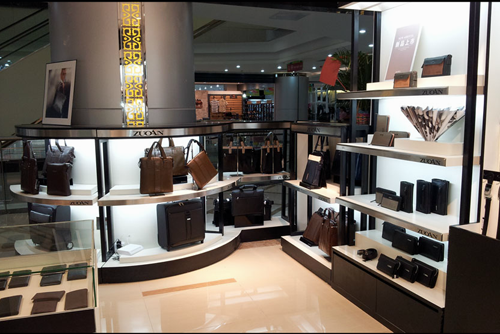 左岸皮具店面形象展示