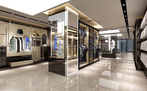 九九良品男装店面形象效果图