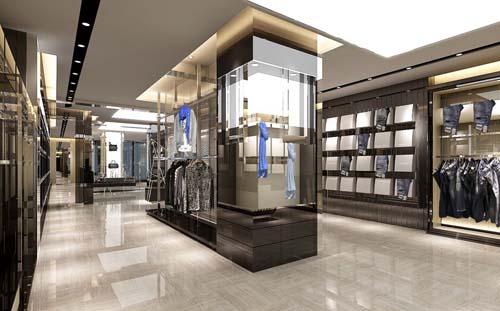 九九良品男装店面形象效果图