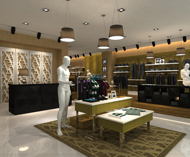 圣吉奥男装店面形象效果图展示
