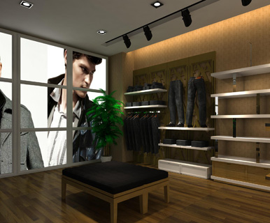 圣吉奥男装店面形象效果图展示