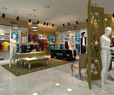 圣吉奥男装店面形象效果图展示