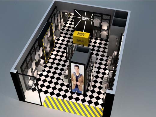 阿柏尼加盟实体店的实际效果设计图