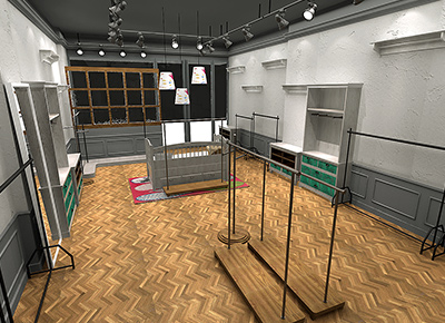 因否童装店面形象效果图