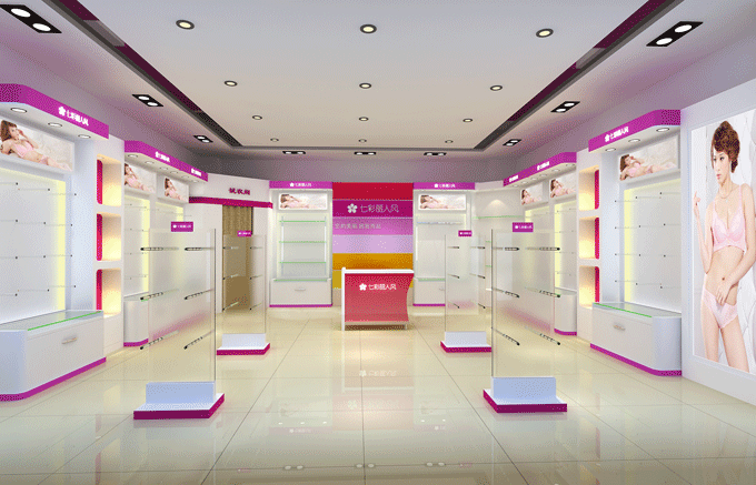 米卡璐 旗下连锁品牌'七彩丽人风'店铺内景 