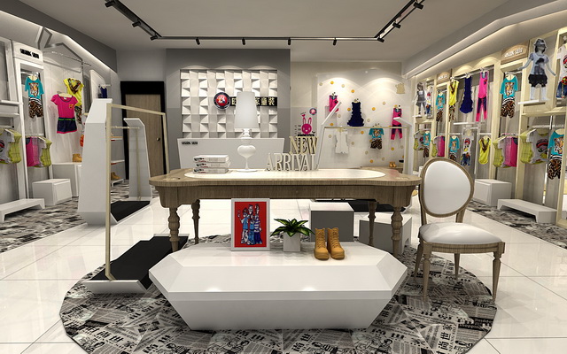 时尚世家店面形象效果图