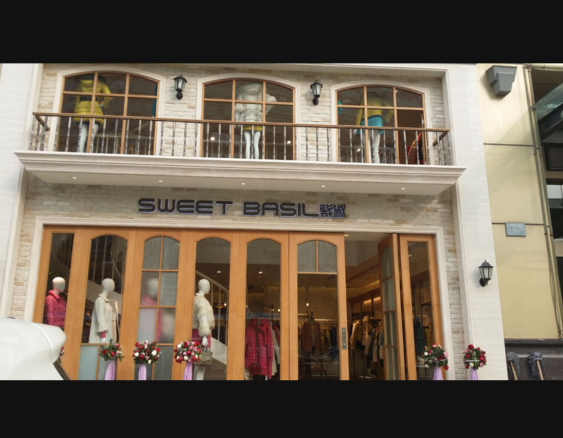 紫淑女装店面形象