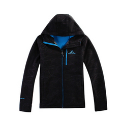 牧高笛男款压花抓绒外套