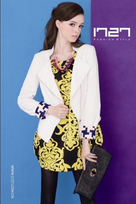 1727-2013秋冬装少淑装三