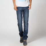 马克纽圣2013男款水洗磨白时尚牛仔裤