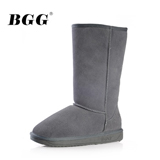 BGG 新款防水牛皮雪地靴 真皮经典款休闲鞋女靴子