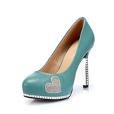 依思Q酒杯跟水钻高贵欧美风浅口高跟单鞋