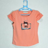 迪迪鹿女童装中童绣花圆领t恤