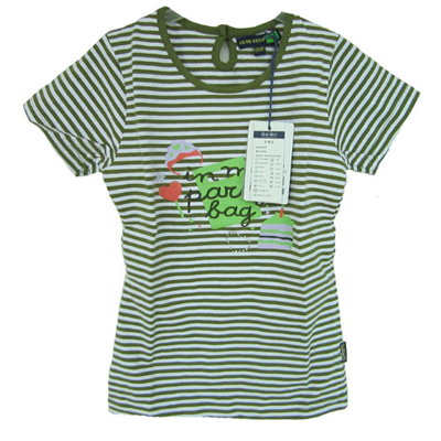 迪迪鹿原单正品条纹短袖T恤