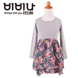 比比我儿童童装女童装可爱碎花连衣裙