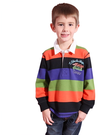 小积木TBS童装春装翻领长袖T裇