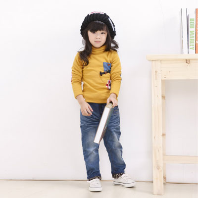 阿龙衣族高领衫宝宝加厚加绒打底衫