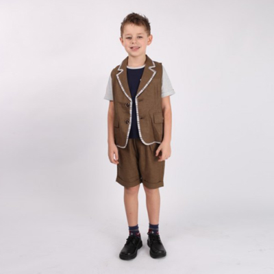 威格璐丝童装男童马甲套装