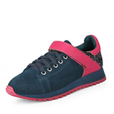 涉趣撞色亮片厚底帆布鞋