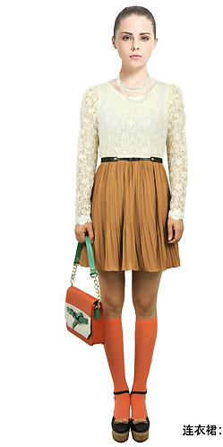 佧茜文新款雪纺连衣裙