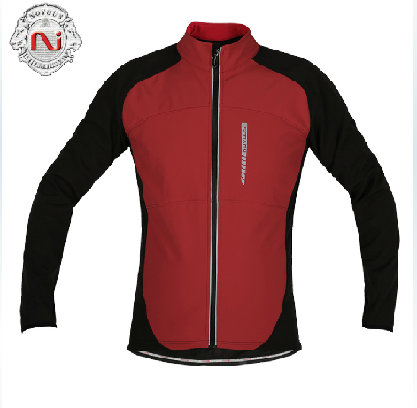 诺威思专业骑行服防风防水透气外套夹克 抓绒加