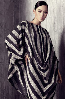 人弗缘时尚女装条纹秋冬毛衣新款上市