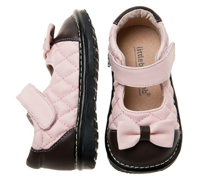 小蓝羊童鞋女童2013秋季新款时尚菱形格蝴蝶结公