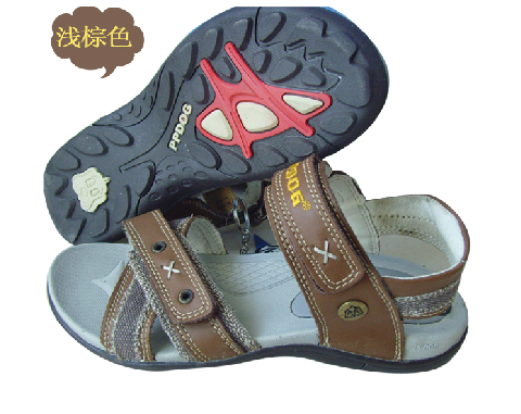  男童凉鞋儿童鞋真皮凉鞋中大童凉鞋魔术贴凉鞋