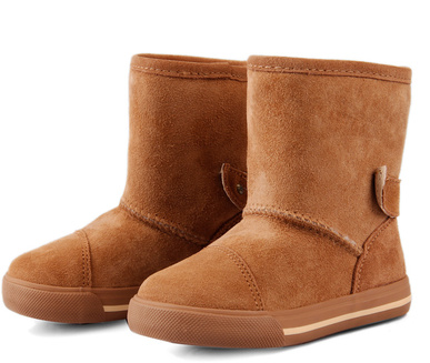 Yellow Earth羊皮毛一体雪地靴冬季保暖小童儿童鞋