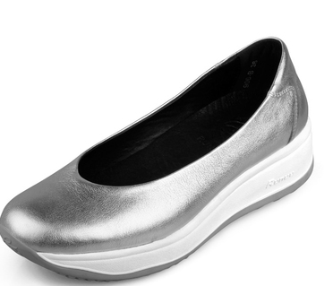 懒洋洋软底女鞋坡跟单鞋真皮鞋透气鞋大码鞋妈