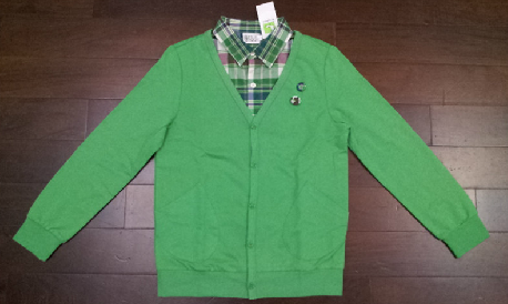 小笑牛男童春秋季 長袖假2件外套