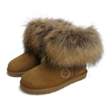 2013年多黎爆款狐狸毛/貉子毛雪地靴