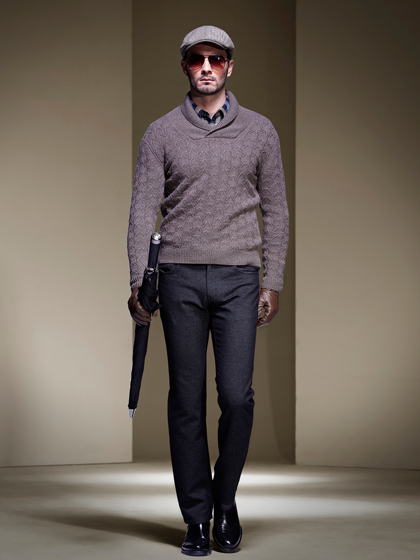 乔夫暖色男士针织衣新款上市