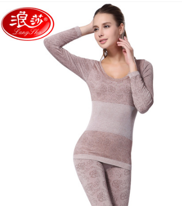 浪莎内衣 女士内衣 蕾丝圆领收腹提臀束身美体内