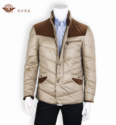 【步云男装】13年新款90%绒 立领 直筒 羽绒服棉衣
