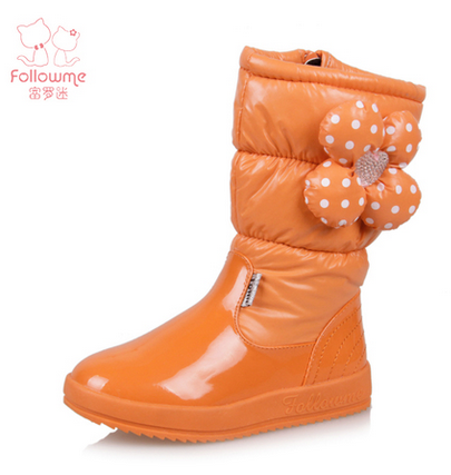 富罗迷 女童雪地靴 女童靴 秋冬款 女童皮靴 女童