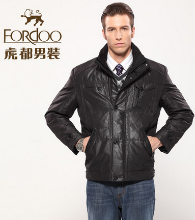 虎都男士羽绒服 2013新品男装短款修身外套 秋冬