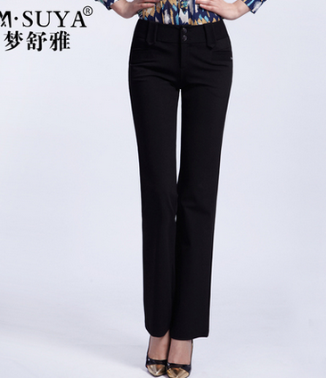 梦舒雅女裤 2013秋装新款小直筒裤 韩版显瘦提臀
