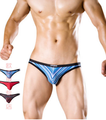 杜米尼克 男士性感内裤 修身小三角裤 超薄天丝
