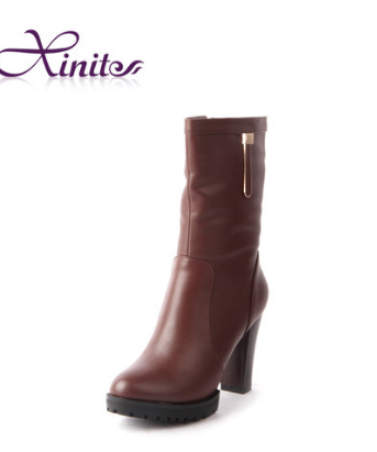 仙妮特 2013 冬季 女靴 长筒靴 高跟