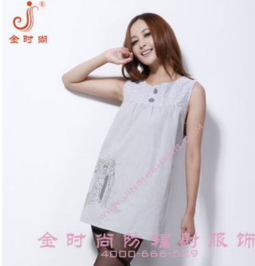 金时尚防辐射孕妇装防辐射服卡通孕妇衫双重保