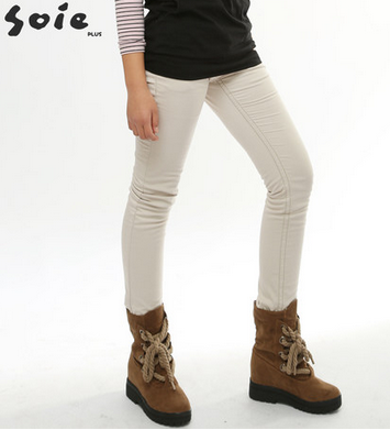 少宜大童装童秋冬装新款韩版抓绒休闲裤子