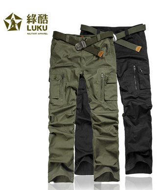 绿酷军装裤工装裤男棉长裤户外工装休闲冲锋裤
