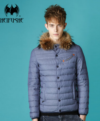黑蝠社2013冬装新款男款羽绒服 男时尚休闲保暖加