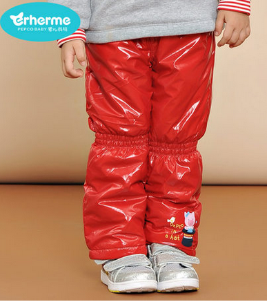冬装新款婴儿女童休闲顺滑外感冬棉裤长裤