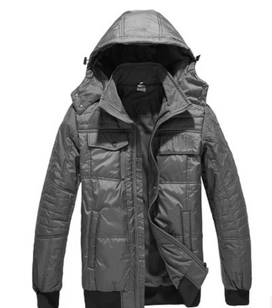 喜得龙时尚保暖外套男夹克带帽棉衣服