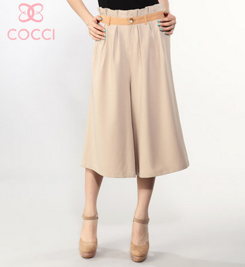 可姿伊/COCCI 2013初秋新款七分阔腿裤裙裤