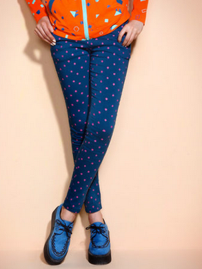 木果果木 糖果色显瘦铅笔小脚高腰打底裤秋冬韩