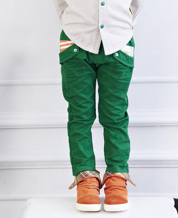 卡琪屋khaki秋装2013新款大中童装 男童糖果色小脚